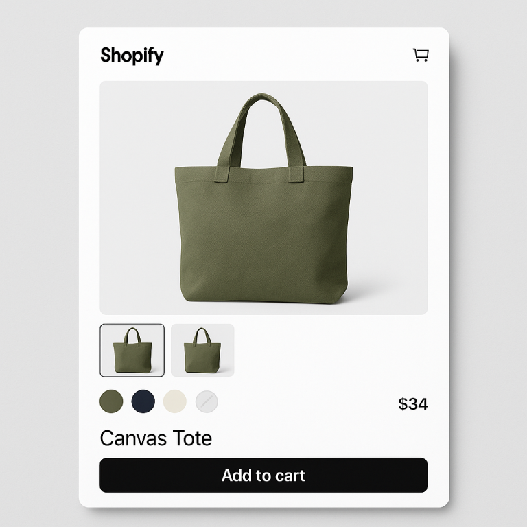 Product page with sold-out and unavailable swatch indicators