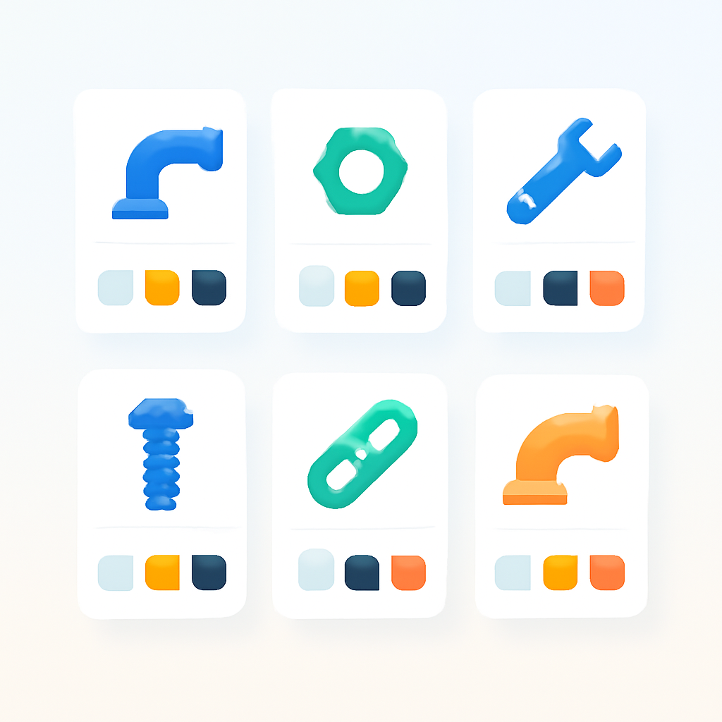 Combined listing button swatches for B2B wholesale stores