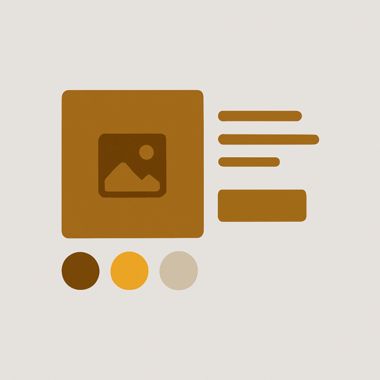 a clean product page builder mockup with a swatch component group