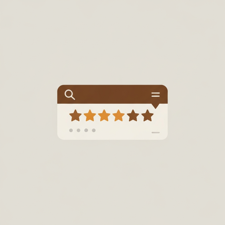 a search result snippet with star ratings