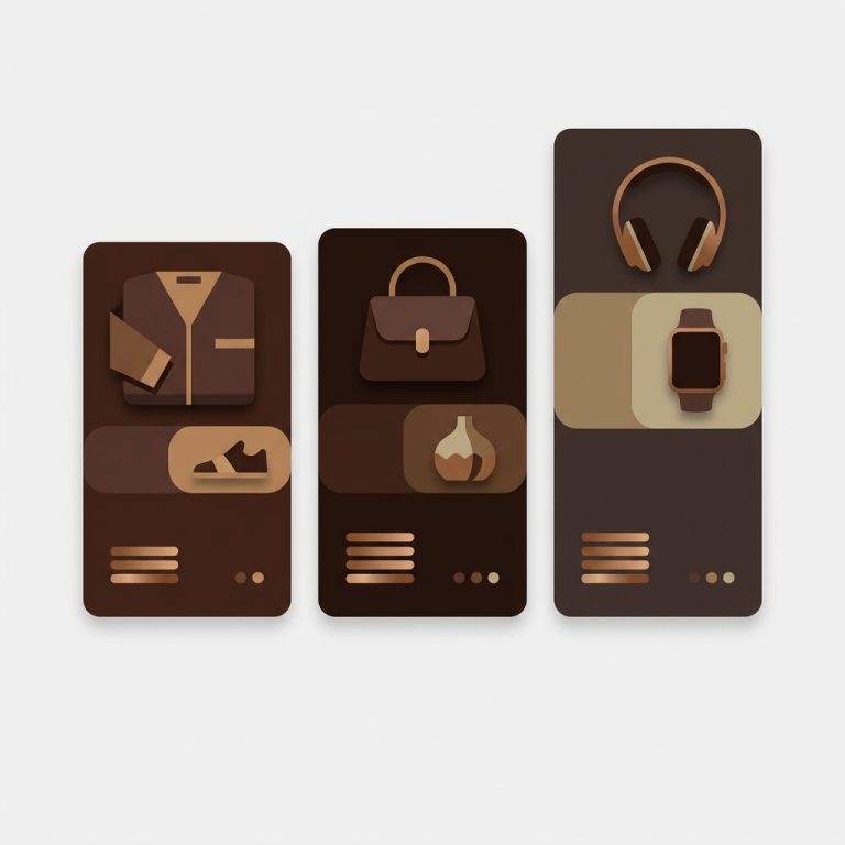 a shopping feed grid where several grouped color products each show their own card and price