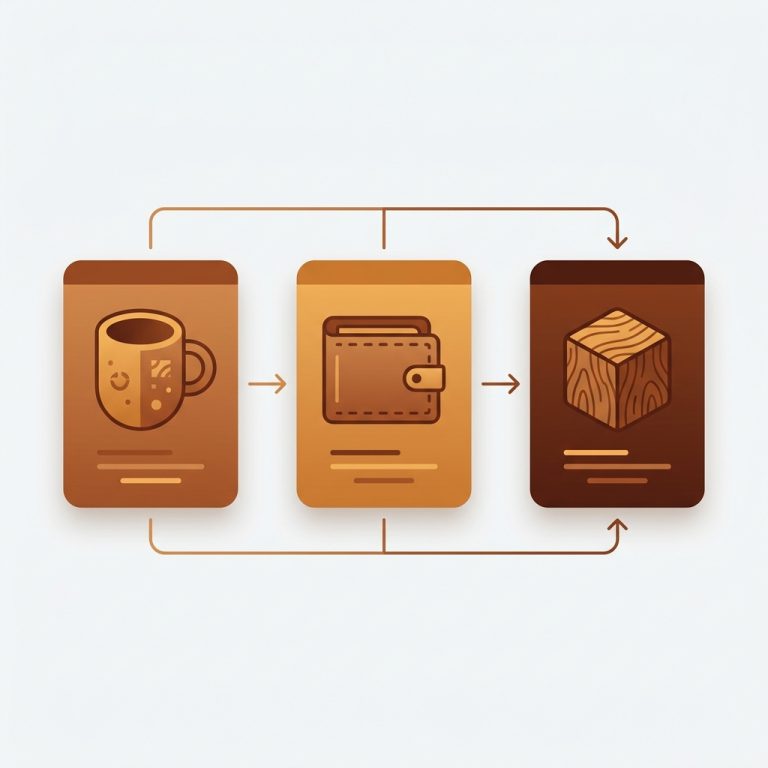 separate product pages linked so they switch like variants