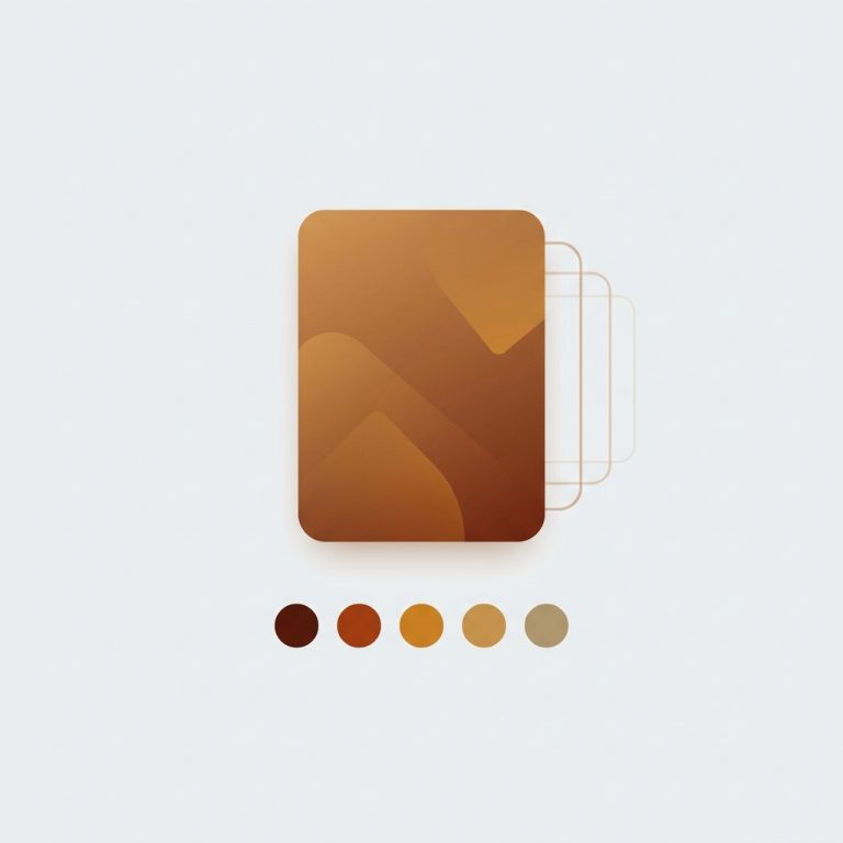 a single product card with a row of small color swatch dots underneath it, with faint outlines of several duplicate product cards merging into that one card