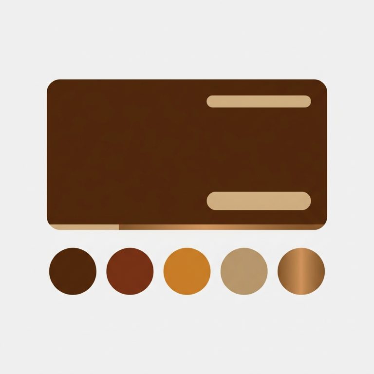 a row of colored circle swatches beneath a product card, color variant selection on a storefront